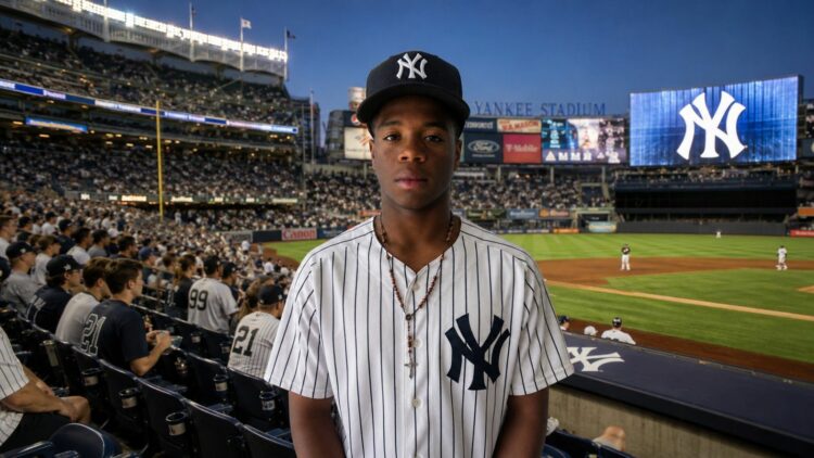 Yankees' $1 million Dominican prospect Wilson Gomez is at Yankee Stadium in 2026.