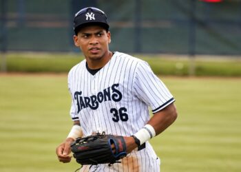 Yankees rookie Yostin Pena in 2026.