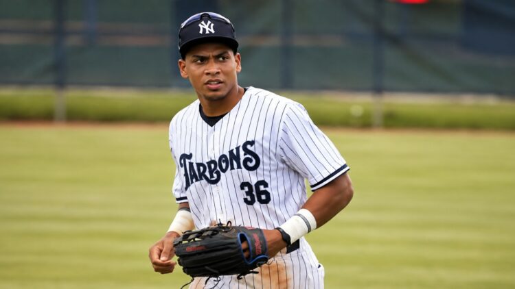 Yankees rookie Yostin Pena in 2026.