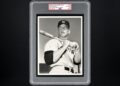 A rare 1951 Mickey Mantle photo, which was used as the image for his iconic 1952 Topps baseball card, sold for a record-breaking $3 million in a private sale brokered by Hunt Auctions.
