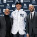 Yankees legend Willie Randolph is with Aaron Judge and Derek Jeter in 2022.