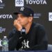 Manager Aaron Boone talks to reporters after the Yankees' 5-3 win over the Rockies, New York, September 8, 2026.