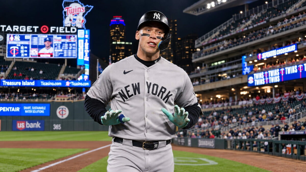 Aaron Judge hit his 386th career home run in the Yankees' 8-3 win over the Twins, Minnesota, September 14, 2026.