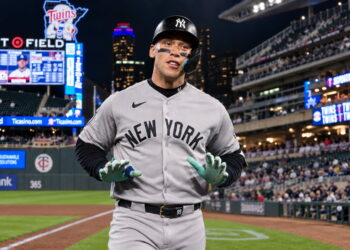 Aaron Judge hit his 386th career home run in the Yankees' 8-3 win over the Twins, Minnesota, September 14, 2026.