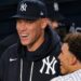 Aaron Judge has all smiles after the Yankees' 9-0 rout of the Red Sox at Yankee Stadium, New York, September 30, 2026.