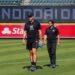 Aaron Judge trains ahead of the Yankees' 1o-1 loss to the Angels, Anaheim, August 31, 2026.