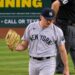 Brent Headrick reacts after giving Nolan Arenado a grand slam in the Yankees' 8-4 loss to the Diamondbacks in Phoenix, Arizona, September 20, 2026.