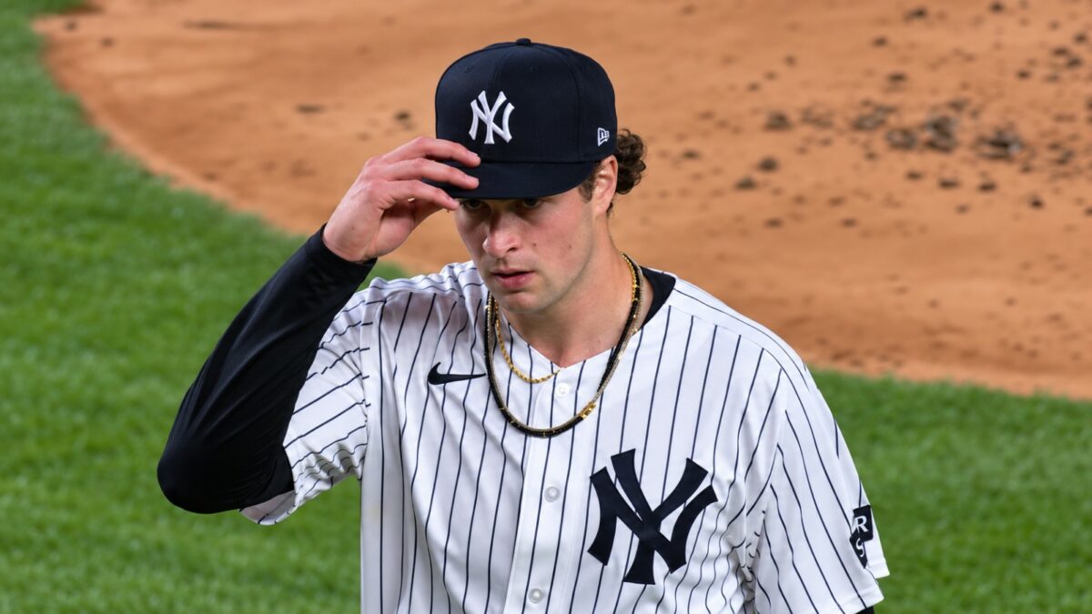 The Yankees choose Cam Schlittler over Gerrit Cole to start the Wild Card Game 1 against the Red Sox on Sept. 30, 2026.