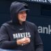 Cam Schlittler is at the Yankee Stadium dugout after the Yankees' win over the Orioles, New York, September 25, 2026.
