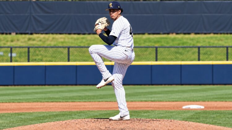 Yankees' pitching prospect Carlos Lagrange pitched 102-mph heat in his return to Triple-A action from injury on Sept. 16, 2026.