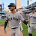 Cody Bellinger celebrates it with Ben Rice after his home run in the Yankees' 8-3 win over the Twins, Minnesota, September 14, 2026.