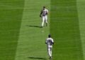 George Lombard Jr's error allowed the Twins' walk off 5-4 win over the Yankees in 13th inning, Minnesota, September 16, 2026.