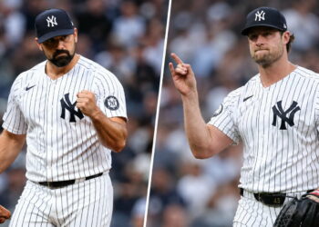 A day after Carlos Rodon's shutout win over Rays, Gerrit Cole restricted them to 2 ER in the Yankees' 9-2, New York, September 23, 2026.