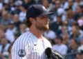 Gerrit Cole was booed during the Yankees' 12-2 loss to 5-3 the Mets, New York, September 12, 2026.
