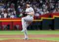 Gerrit Cole earned his 162nd win, the highest ever for a no. 1 draft pick, in the Yankees' 9-2 win over the Diamondbacks in Phoenix, Arizona, September 18, 2026.