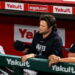 Gerrit Cole watches from the dugout during the Yankees' 6-3 win over the Angels, Anaheim, September 2, 2026.