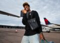 Jazz Chisholm arrives in Anaheim, Lon Angeles, for a series against the Angels, Aug. 30, 2026.