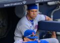 Juan Soto is in the Mets dugout during the Yankees' 12-2 loss to 5-3 the Mets, New York, September 12, 2026.
