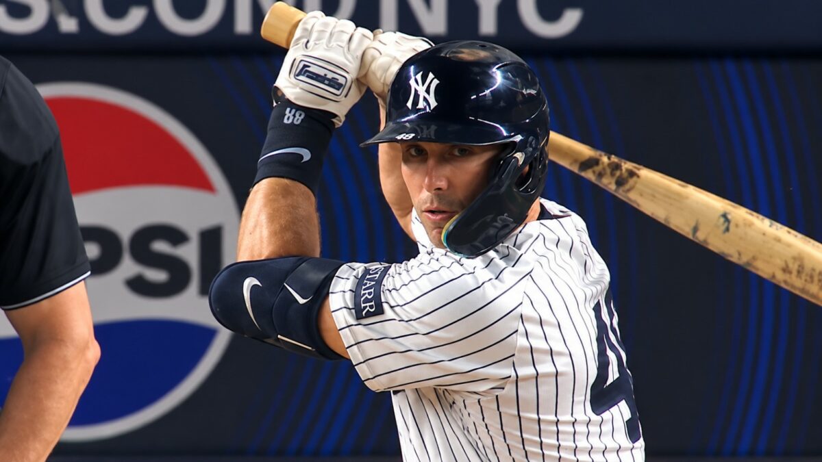 Paul Goldschmidt's tying run completes the Yankees four-hole comeback in the 6-4 win over the Rays, New York, September 24, 2026.