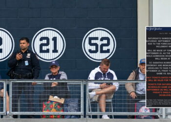 The Yankees’ weather decision leaves CC Sabathia ticket holders furious before emotional Bronx tribute in New York, September 24, 2026.