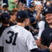 Cam Schlittler and Clarke Schimdt after the Yankees' 2-0 win over the Mets, New York, September 13, 2026.