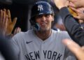 Spencer Jones' homer was the sole run for the Yankees in 1o-1 loss to the Angels, Anaheim, August 31, 2026.
