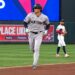 Spencer Jones hits his 10th career home run in the Yankees' 8-1 win over the Twins, Minnesota, September 15, 2026.