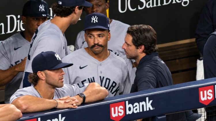 Trent Grisham exited with a hamstring injury during the Yankees' 3-2 loss to the Padres, San Diego, September 4, 2026.