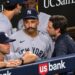 Trent Grisham exited with a hamstring injury during the Yankees' 3-2 loss to the Padres, San Diego, September 4, 2026.