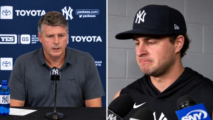 Hal Steinbrenner seeks clarity from Cam Schlittler after Yankees’ disturbing Game 2 assessment, Oct. 21, 2026.