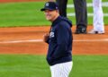 Aaron Boone has all smiles after the Yankees' 9-2 rout of the Red Sox at Yankee Stadium, New York, September 30, 2026.