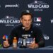 Aaron Boone talks to reporters after the Yankees' 9-2 rout of the Red Sox at Yankee Stadium, New York, September 30, 2026.