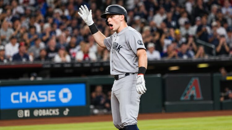 Ben Rice's extra-inning home run gave the Yankees' 4-3 win over the Blue Jays, Toronto, August 16, 2026.