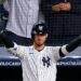 Cody Bellinger reacts after the Yankees' 9-2 rout of the Red Sox at Yankee Stadium, New York, September 30, 2026.