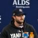 Gerrit Cole answer questions ahead of the Yankees' ALDS game against the Rays, Tampa, October 2, 2026.