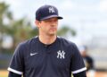 New York Yankees pitching coach Matt Blake signed a 3-year extension deal on Oct. 24, 2026.