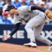 3B Ryan McMahon let a Yandy Diaz chopper skip off his glove on Cam Schlittler's second pitch in the Yankees' 5-2 ALDS loss to the Rays, Tampa, October 5, 2026.