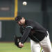 Arizona Diamondbacks pitcher Jordan Montgomery throws against the Washington Nationals in the first inning during a baseball game, Monday, July 29, 2024, in Phoenix.