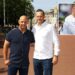 Yankees manager Aaron Boone and Red Sox manager Alex Cora take in the sights ahead of the 2019 London Series between both teams