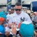 Yankees' captain Aaron Judge arrives for the Little League World Series at Williamport 