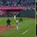 Umpire’s controversial foul call deprives Yankees an RBI double in the 3-2 win over the Royals at Kauffman Stadium in ALDS Game 3, October 9, 2024.