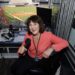 07/28/22 - New York Yankees Radio Broadcaster Suzyn Waldman poses in the radio broadcast booth before the start of the Kansas City Royals vs New York Yankees game at Yankee Stadium in the Bronx, New York, Thursday, July 28, 2022, in New York. 