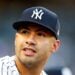 After jogging on what should've been a double to left, ending up on first with a single (and getting thrown out at home plate later in the inning), Gleyber Torres was taken out of Friday night's game by Yankees manager Aaron Boone.